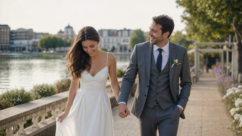 Officiant de cérémonie laïque à Enghien-les-Bains. Une cérémonie chic, joyeuse et lumineuse pour un mariage unique. Officiant Humour crée une ambiance inoubliable. Contactez-nous pour organiser votre cérémonie sur-mesure.