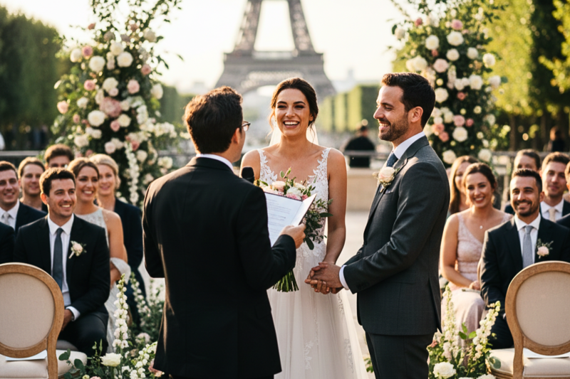 Officiant de cérémonie laïque à Paris : une cérémonie moderne, drôle et profondément humaine