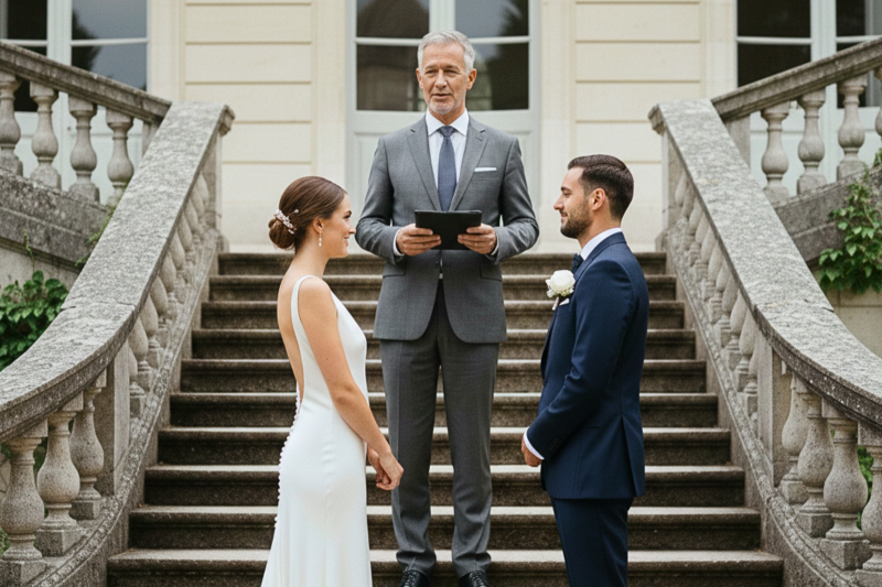 Officiant de cérémonie laïque à Versailles une cérémonie raffinée et chargée de sens unique et élégante toujours